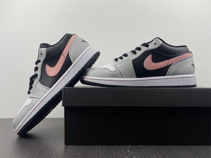 air jordan 1 low black grey pink 553558-062