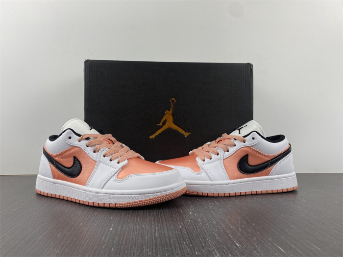 air jordan 1 low white light madder root dm8960-801