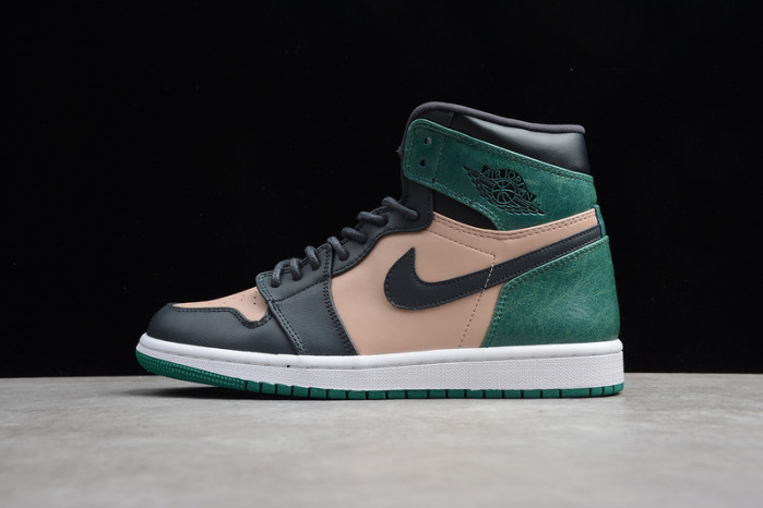 wmns air jordan 1 high premium ''mystic green'' ah7389-203