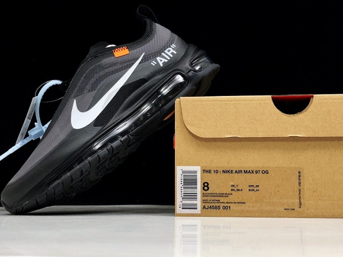 ow nike air max 97 black aj4585-001