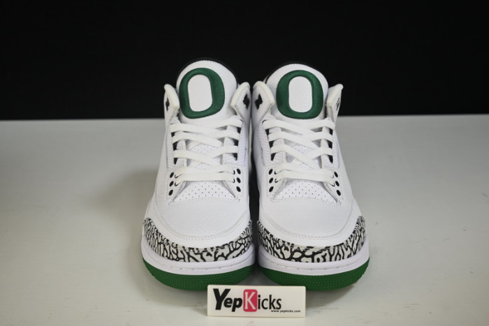 air jordan 3 oregon ducks pit crew white 594282233