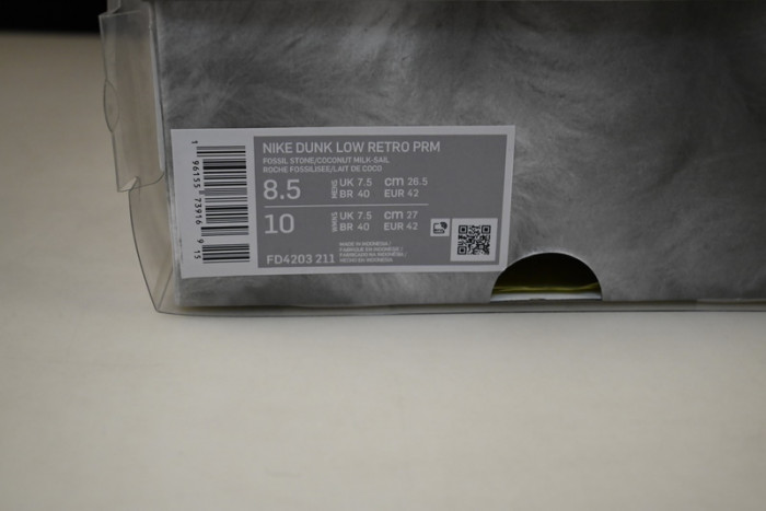 nike dunk low year of the rabbit fossil stone fd4203-211