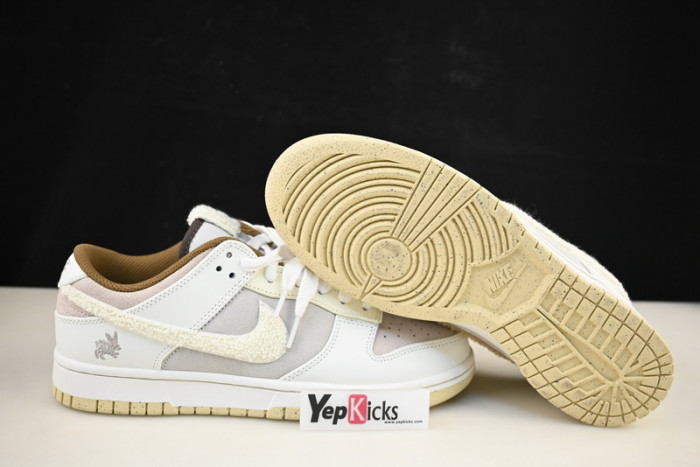 nike dunk low year of the rabbit fossil stone fd4203-211