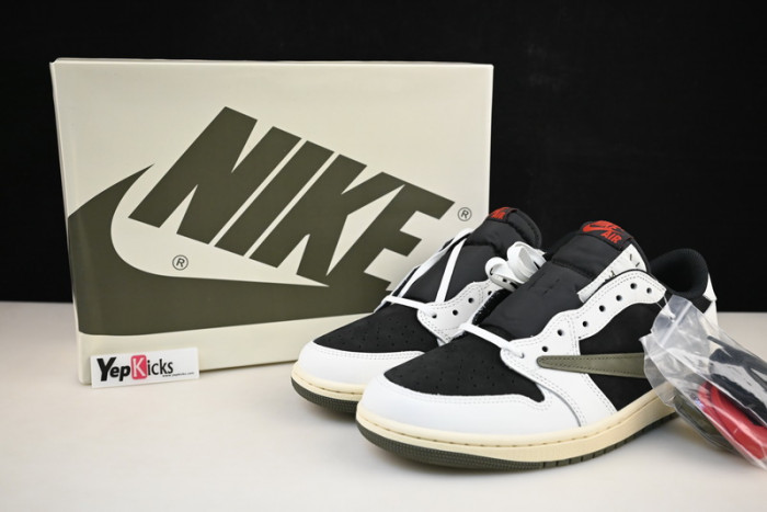 travis scott x air jordan 1 low og olive dz4137-106