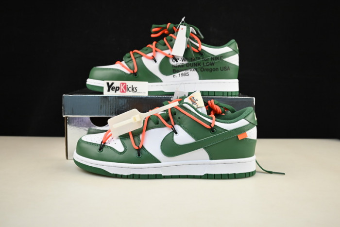 nike dunk low ow pine green ct0856-100
