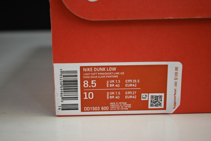 nike dunk low lime ice dd1503-600