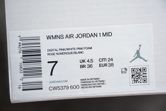 air jordan 1 mid“digital pink” cw5379-600