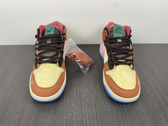 nike dunk mid social status free lunch chocolate milk dj1173-700