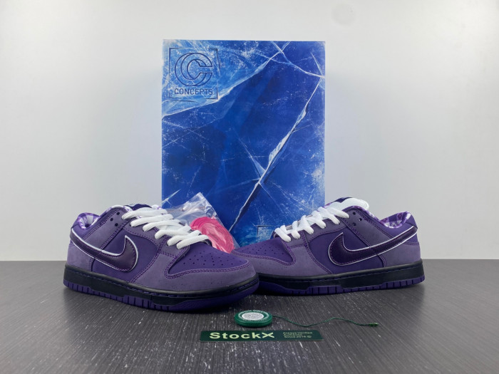 nike sb dunk low purple lobster x concepts bv1310-555