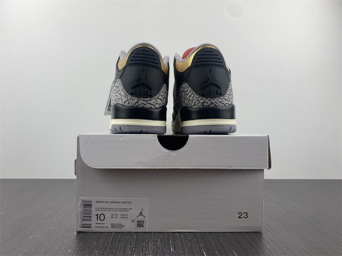 air jordan 3 “black gold” ck9246-067
