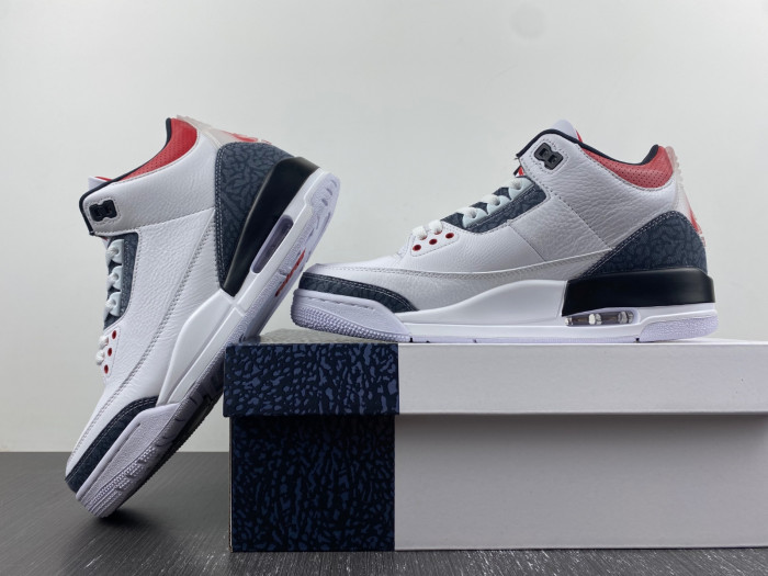 air jordan 3 fire red denim cz6431-100