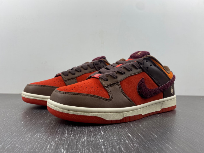 nike dunk low year of the rabbit light crimson fd4203-661