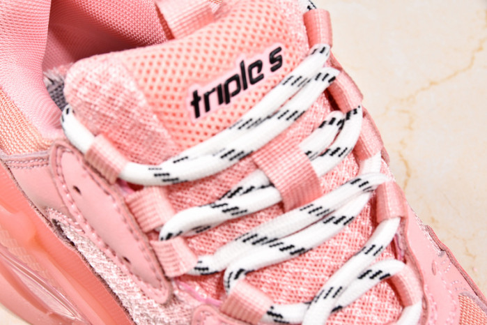 Ba*len*cia*ga triple s trainers clear sole trainer pink 542023-02