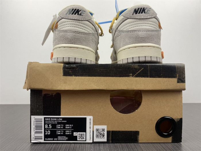 nike dunk low ow lot 34 dj0950-102