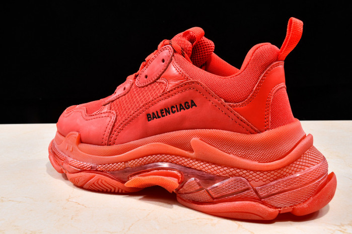 Ba*len*cia*ga triple s trainers clear sole trainer red w09o5 8125