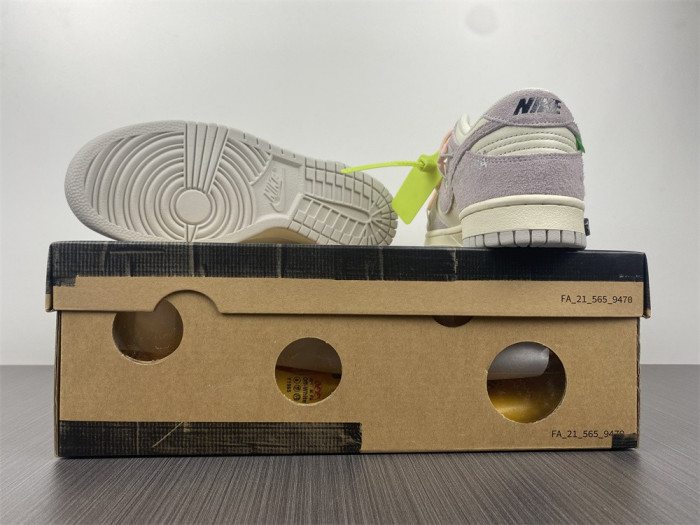 ow x nike dunk lot 12 dj0950-100