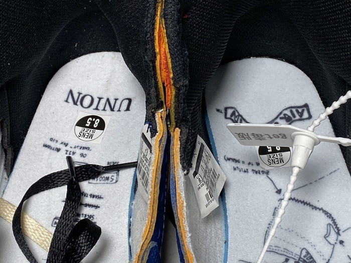 union x jordan 1 retro high los angeles blue toe bv1300-146