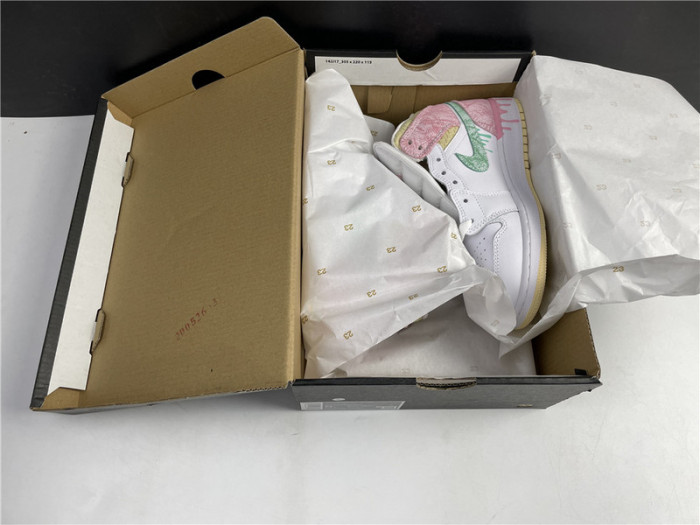 air jordan 1 mid pink ice-cream dd1666-100