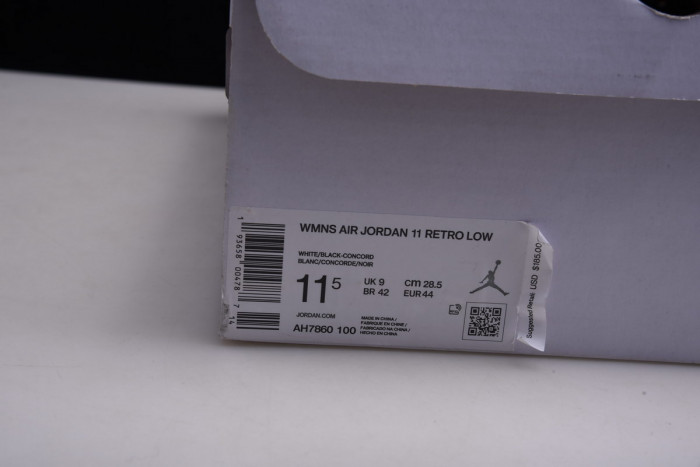 air jordan 11 low wmns “concord” ah7860-100