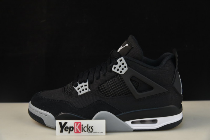 air jordan 4 retro black canvas dh7138-006