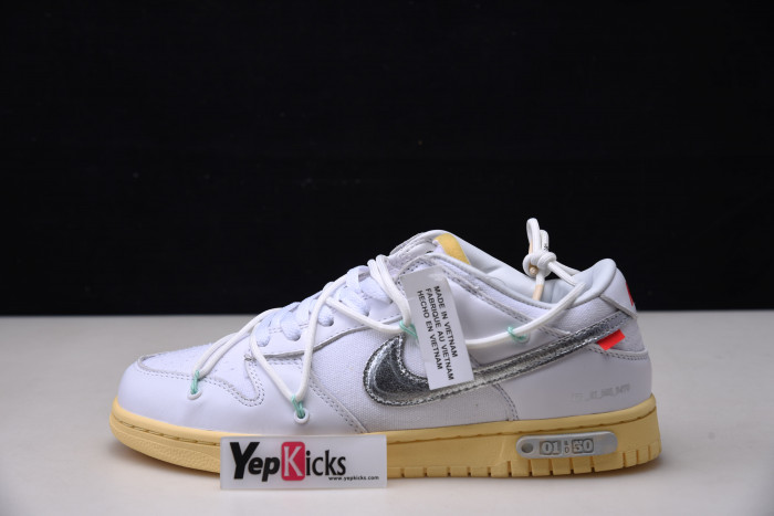ow x nike dunk low lot 1 dm1602-127