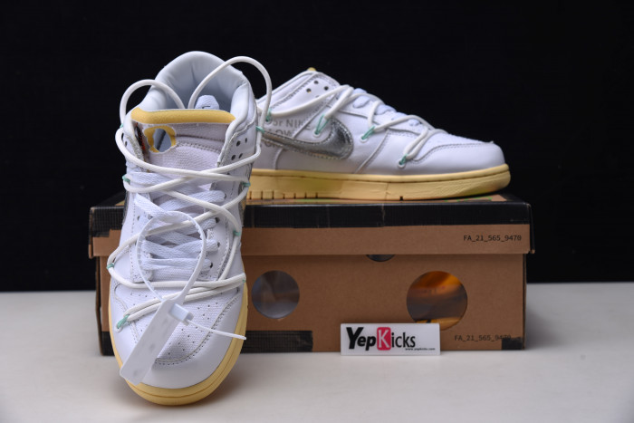 ow x nike dunk low lot 1 dm1602-127