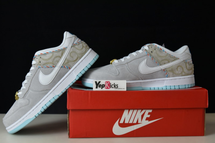 nike dunk low barber shop grey dh7614-500