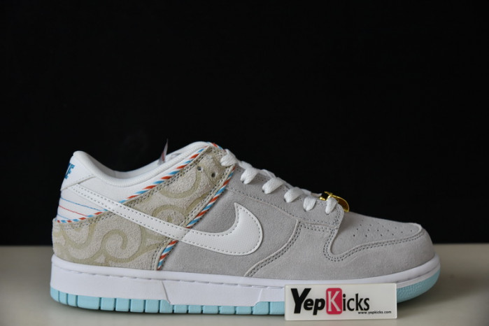 nike dunk low barber shop grey dh7614-500