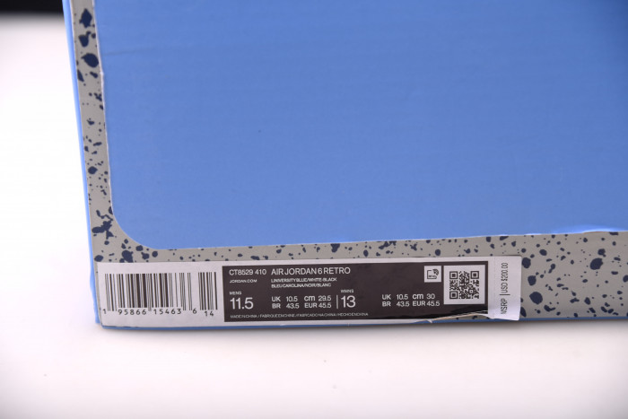 air jordan 6 "unc" ct8529-410