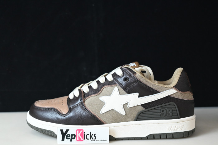 a bathing ape bape sta low brown b028