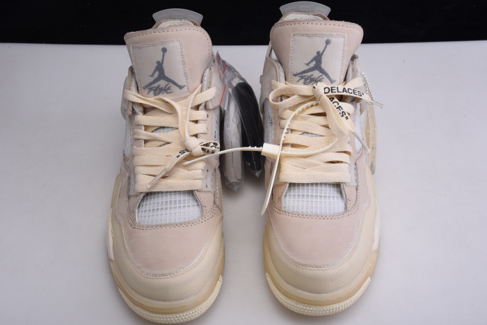 air jordan 4 rero x ow sail cv9388-100