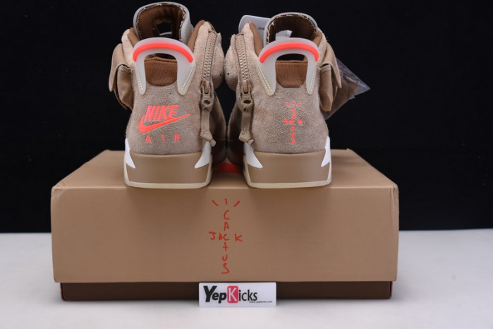 travis scott x air jordan 6 “british khaki” dh0690-200