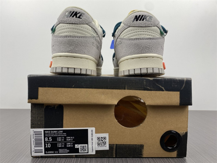 nike dunk low ow lot 16 dj0950-111