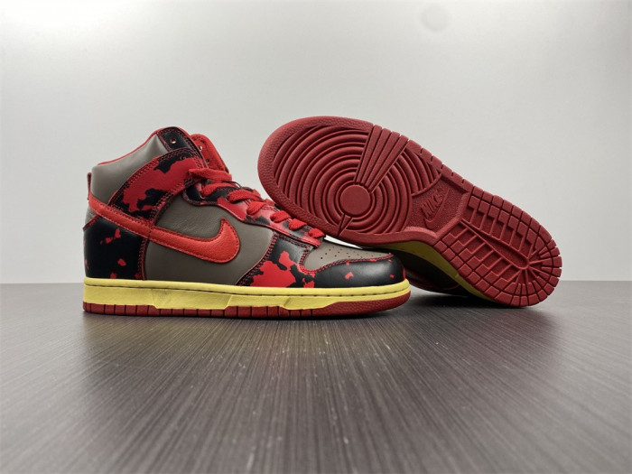 nike dunk high 1985 red acid wash dh7717-400