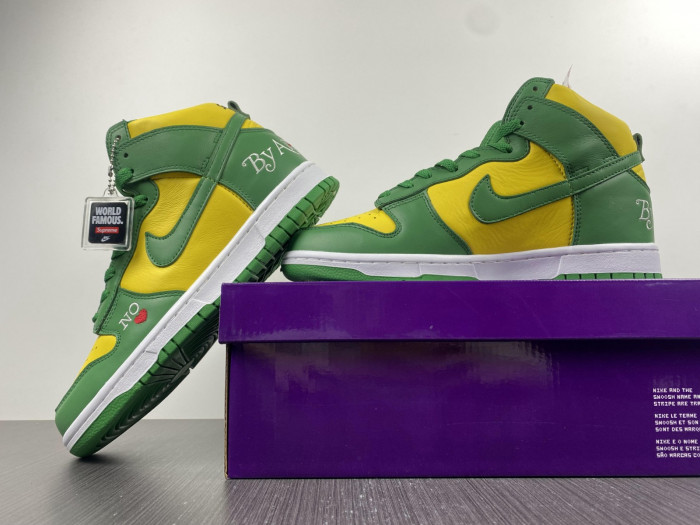 nike sb dunk high by any means brazil dn3741-700