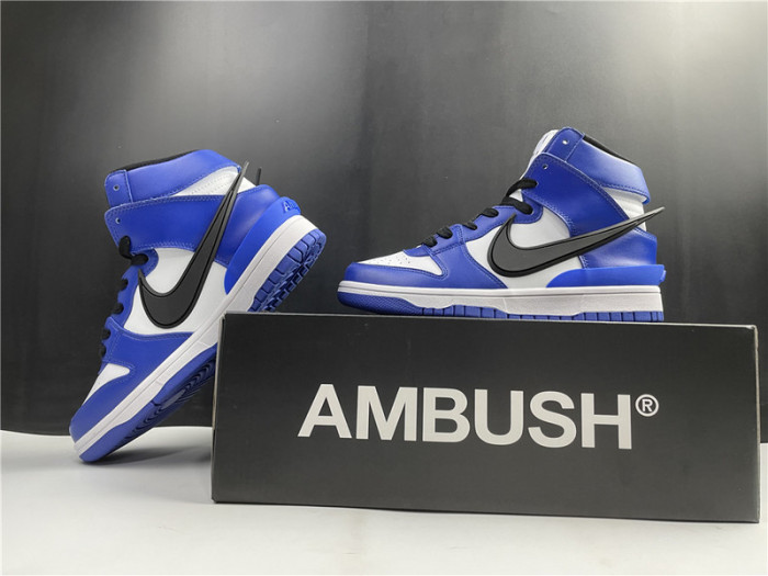 nike dunk high white and blue cu7544-400