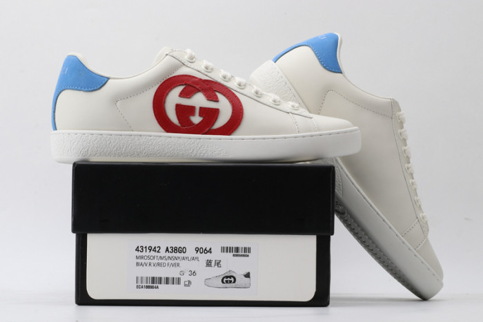 g*u*i ace embroidered low-top sneaker e2334