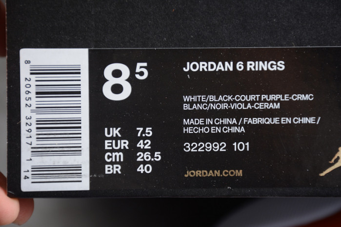 air jordan 6 rings phoenix suns 322992-101