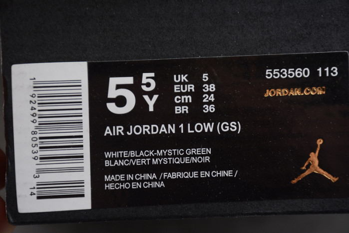 air jordan 1 low green-hyper 553560-113