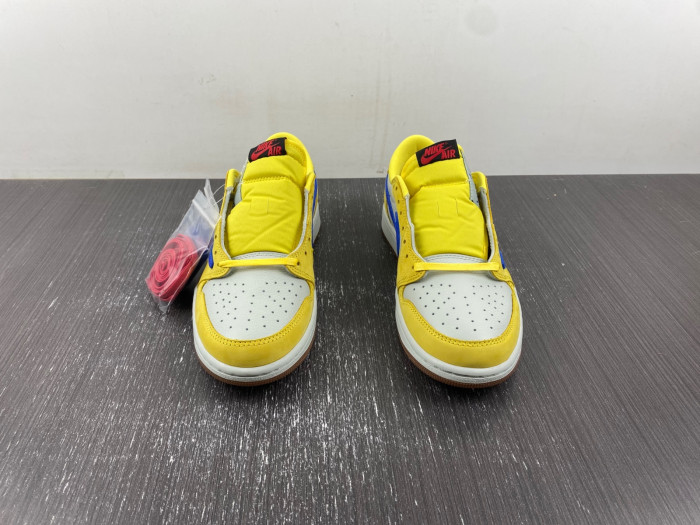 travis scott x air jordan 1 low og “canary” dz4137-700