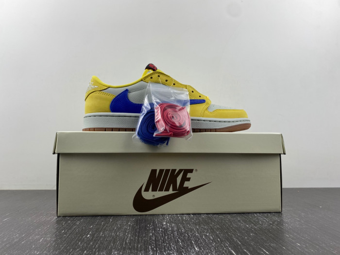 travis scott x air jordan 1 low og “canary” dz4137-700