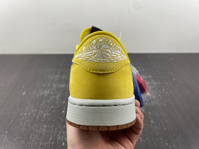 travis scott x air jordan 1 low og “canary” dz4137-700