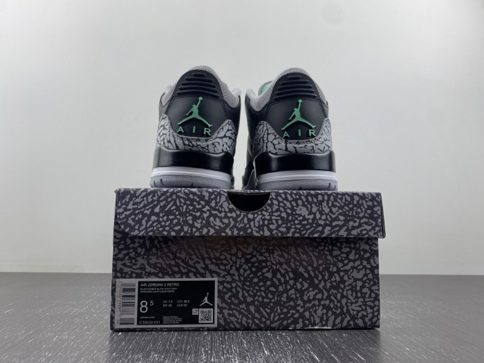 air jordan 3 “green glow” ct8532-031