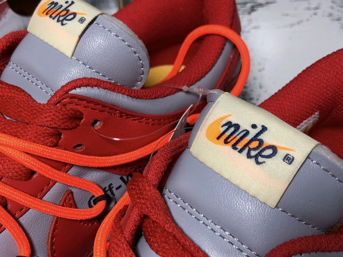 nike dunk low ow university red ct0856-600