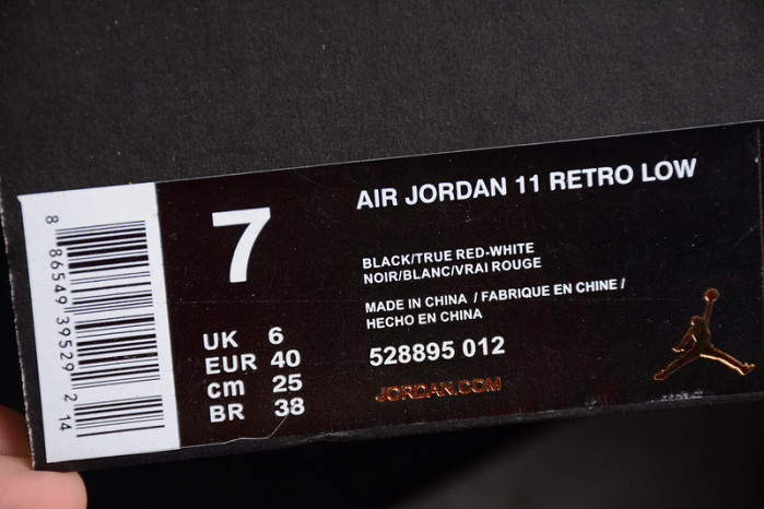air jordan 11 retro low bred 528895- 012