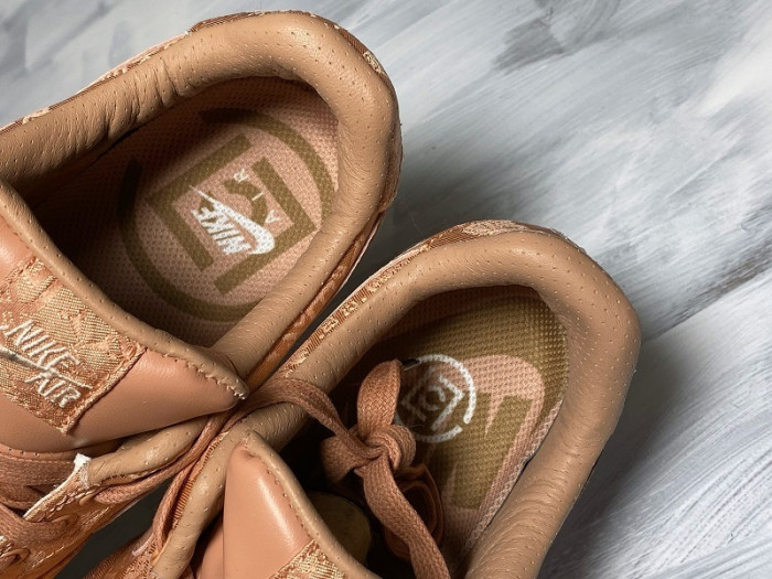 clot x nike air force 1 low rose gold cj5290-600
