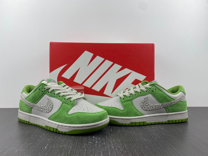 nike dunk low as safari s*h chlorophyll dr0156-300
