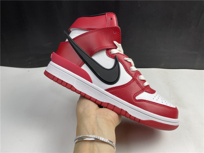 nike dunk high white and red cu7544-102
