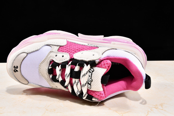 Ba*len*cia*ga triple s trainers clear sole trainer pink w09o5 8127