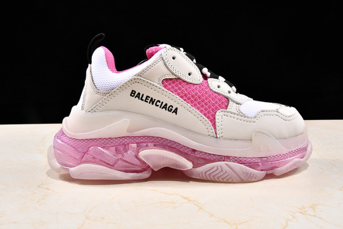 Ba*len*cia*ga triple s trainers clear sole trainer pink w09o5 8127